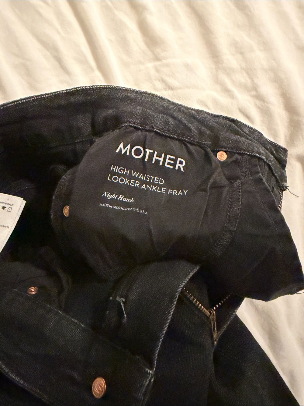 MOTHER HIGH WAISTED LOOKER ANKLE FRAY - Picture 3 of 4